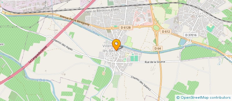 localisation de l'entreprise BLM à VILLENEUVE-LES-BEZIERS