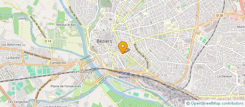 localisation de l'entreprise BLM à BEZIERS
