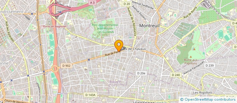 localisation de l'entreprise BLM à MONTREUIL