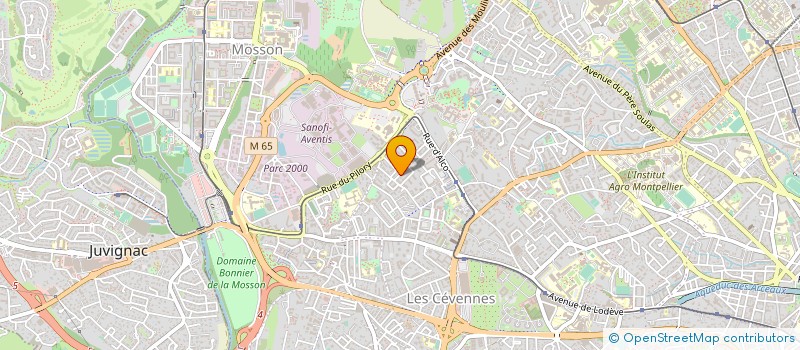 localisation de l'entreprise BLM à MONTPELLIER