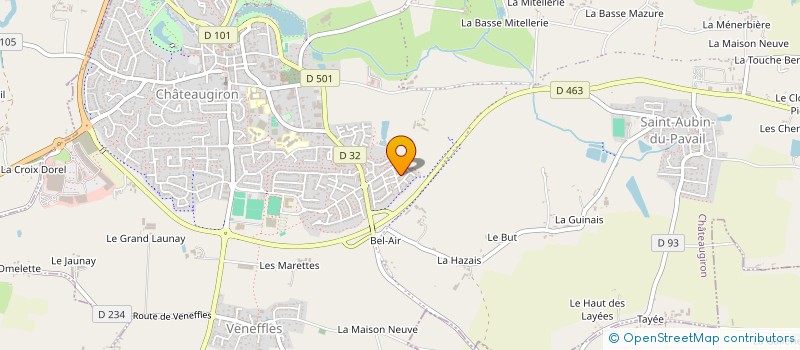 localisation de l'entreprise BLM ENTREPRISE ILLE ET VILAINE  CHATEAUGIRON