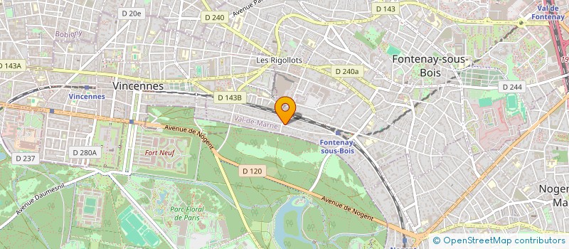localisation de l'entreprise BLM FINANCE à FONTENAY-SOUS-BOIS
