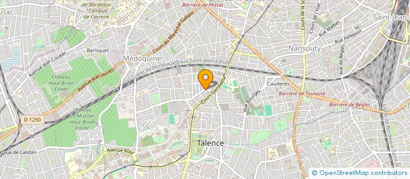 localisation de l'entreprise BLM GEOCONSEIL  TALENCE