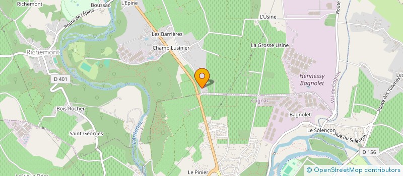 localisation de l'entreprise BLM GILARDIT à VAL-DE-COGNAC