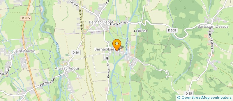 localisation de l'entreprise BLM HOTELLERIE  BERNAC-DESSUS