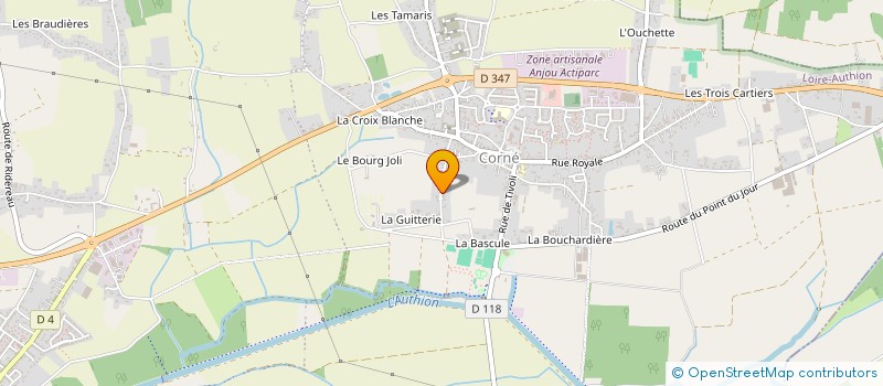 localisation de l'entreprise BLM IMMO  LOIRE-AUTHION