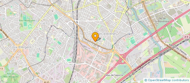localisation de l'entreprise BLM PEINTURE à MONTPELLIER