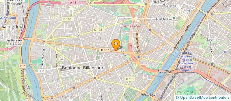 localisation de l'entreprise BLM PRODUCTION  BOULOGNE-BILLANCOURT