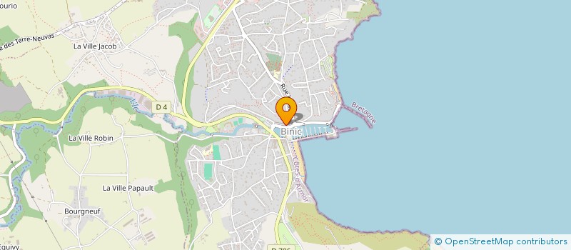 localisation de l'entreprise BLM RESTAURATION à BINIC-ETABLES-SUR-MER