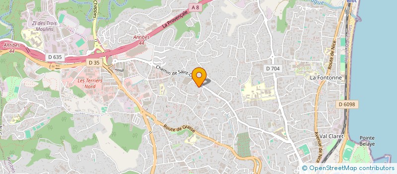 localisation de l'entreprise BLM SUD à ANTIBES