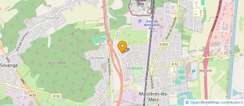 localisation de l'entreprise BLM TERRASSEMENT  MAIZIERES-LES-METZ