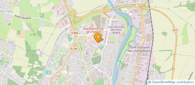 localisation de l'entreprise BLN à AUXERRE
