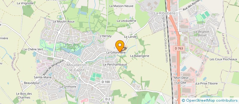 localisation de l'entreprise BLN à MOUILLERON-LE-CAPTIF