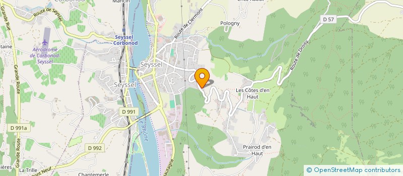 localisation de l'entreprise BLN DEVELOPPEMENT  SEYSSEL