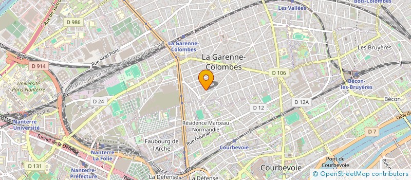 localisation de l'entreprise BLNR INVEST  LA GARENNE-COLOMBES