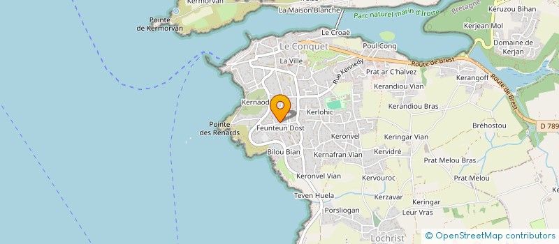 localisation de l'entreprise BLOC'H LAURENT  LE CONQUET