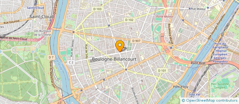 localisation de l'entreprise BLOC NOTES à BOULOGNE-BILLANCOURT