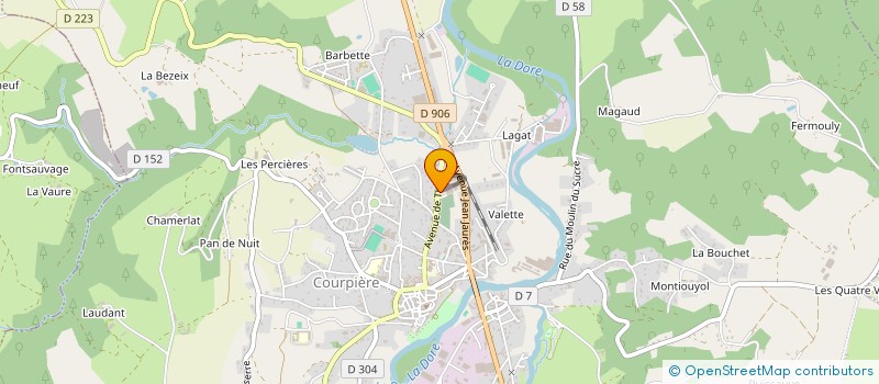localisation de l'entreprise BLOC PERE ET FILS ET COMPAGNIE  COURPIERE