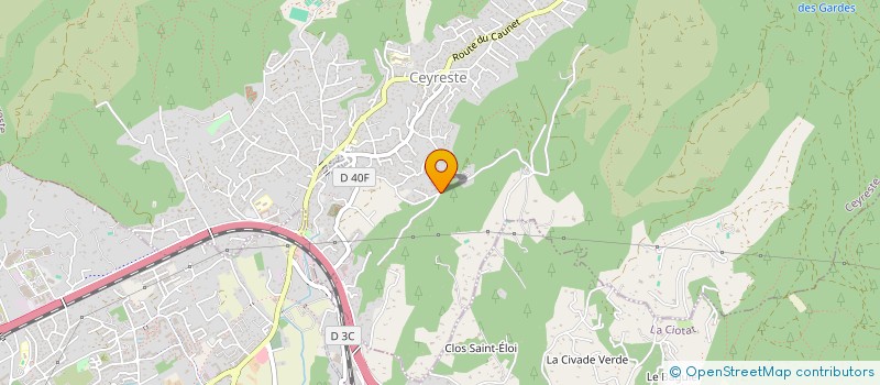 localisation de l'entreprise BLOC SESSION 2  CEYRESTE