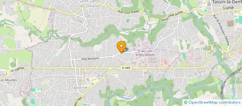 localisation de l'entreprise BLOC SESSION AURA  CRAPONNE