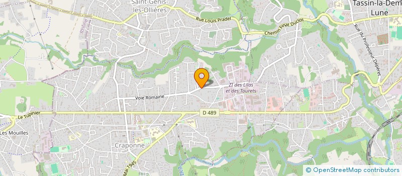 localisation de l'entreprise BLOC SESSION CRAPONNE  CRAPONNE