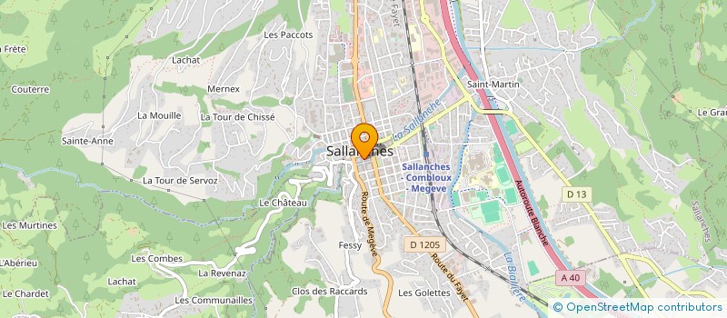 localisation de l'entreprise BLOCOEUR  SALLANCHES