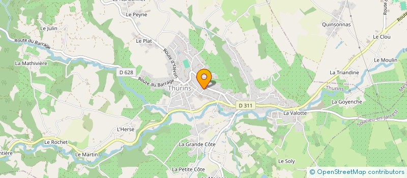 localisation de l'entreprise BLOCQUET RENOVATION à THURINS