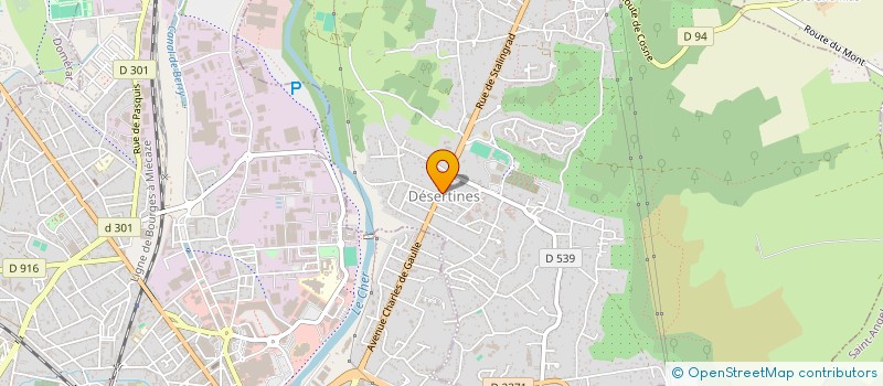 localisation de l'entreprise BLOISPHARMA  DESERTINES