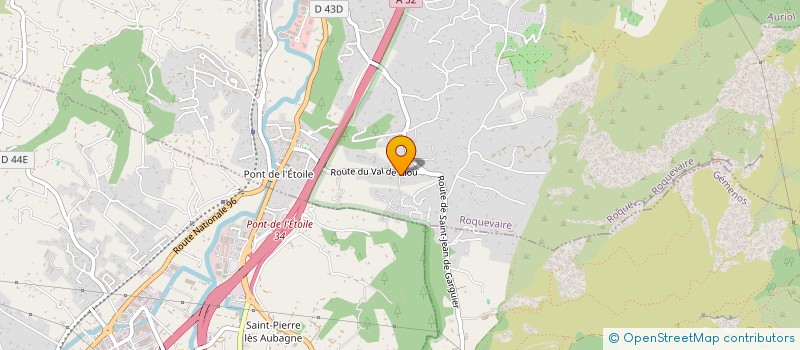 localisation de l'entreprise BLOK'COM  ROQUEVAIRE