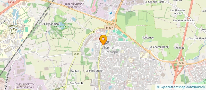 localisation de l'entreprise BLOK IMMOBILIER  CHARTRES-DE-BRETAGNE