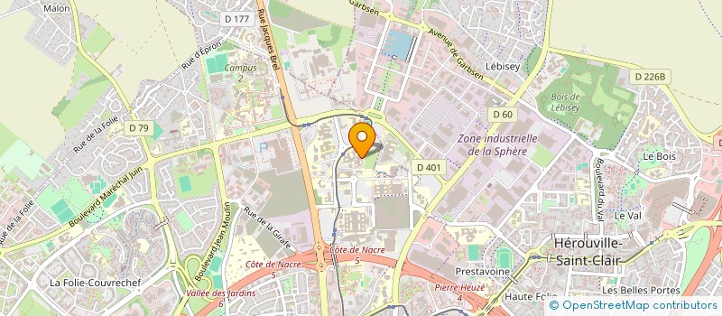 localisation de l'entreprise BLOKKUS à CAEN