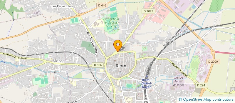 localisation de l'entreprise BLOND  RIOM