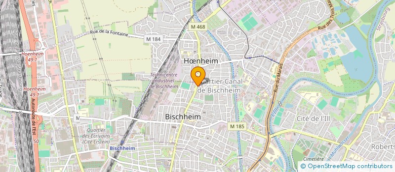 localisation de l'entreprise BLOND E BRUNE à BISCHHEIM