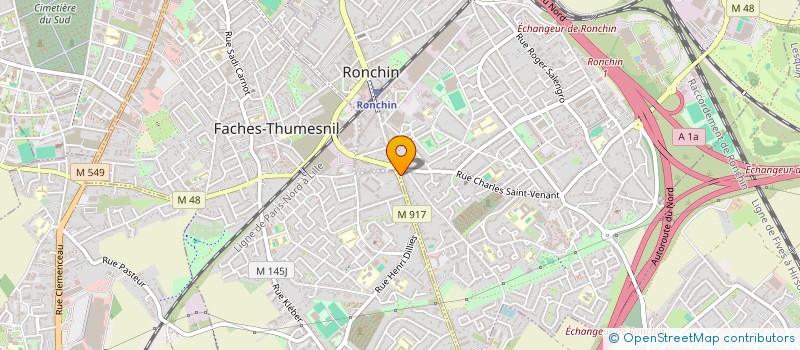 localisation de l'entreprise BLONDEAU 1  RONCHIN