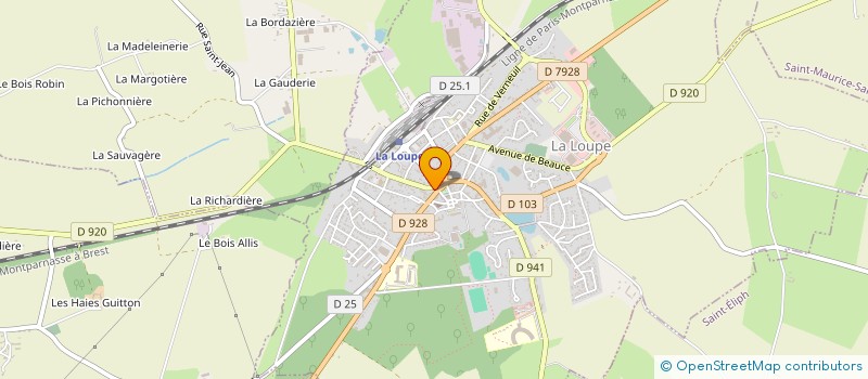 localisation de l'entreprise BLONDEAU IMMOBILIER à LA LOUPE
