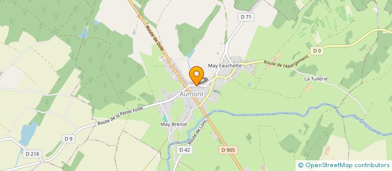 localisation de l'entreprise BLONDEAU ZINGUERIE  TOURMONT