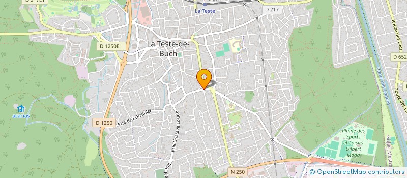 localisation de l'entreprise BLONDEL  LA TESTE-DE-BUCH