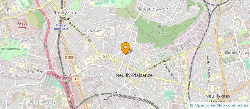 localisation de l'entreprise BLONDEL MAURI à NEUILLY-PLAISANCE