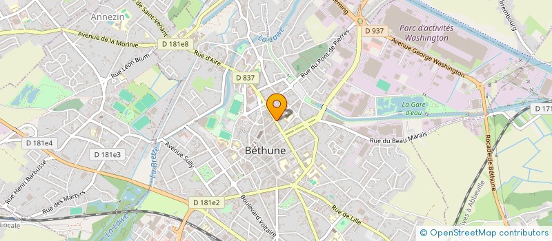 localisation de l'entreprise BLONDEL- ROBILLIART- PAMBO à BETHUNE