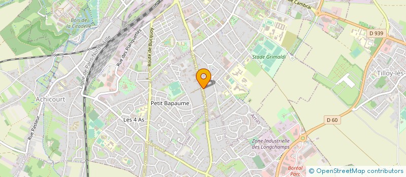 localisation de l'entreprise BLONDEL TRANSPORTS à ARRAS