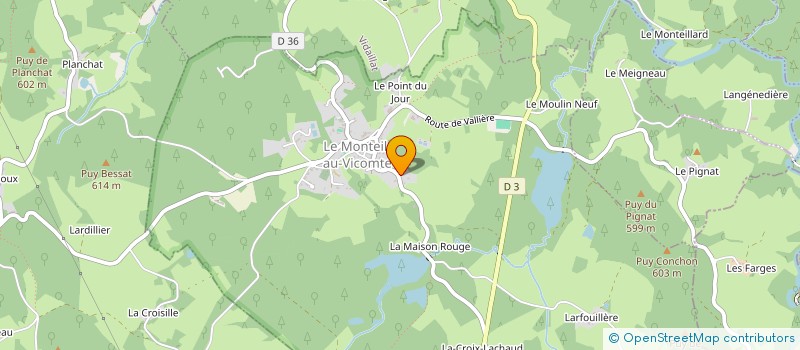 localisation de l'entreprise BLONDET VSC à LE MONTEIL-AU-VICOMTE