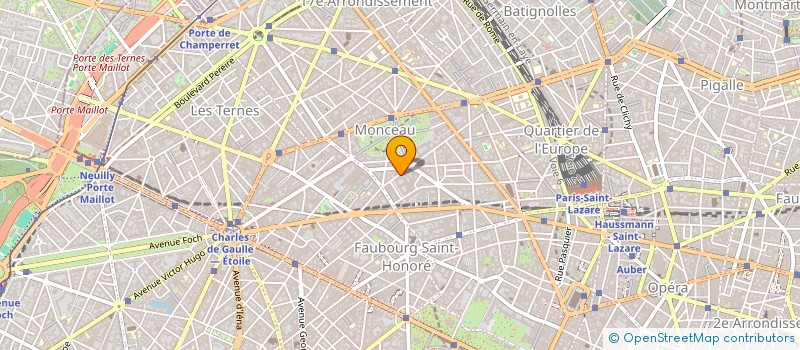 localisation de l'entreprise BLONDIE MONCEAU  PARIS