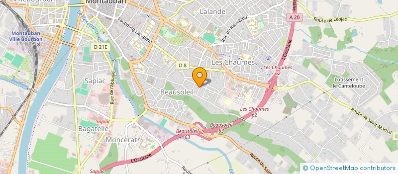 localisation de l'entreprise BLONSTEIN-GROLEAU  MONTAUBAN