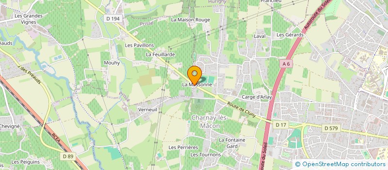 localisation de l'entreprise BLONY à CHARNAY-LES-MACON