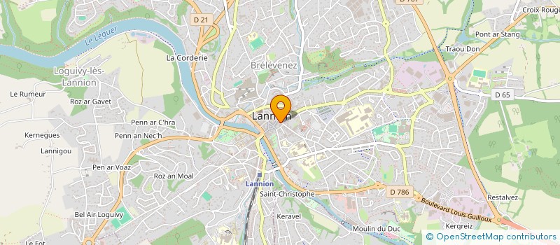 localisation de l'entreprise BLOOD AND BLADE  LANNION