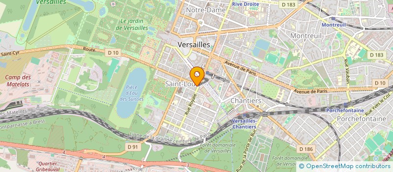 localisation de l'entreprise BLOOLANDS à VERSAILLES