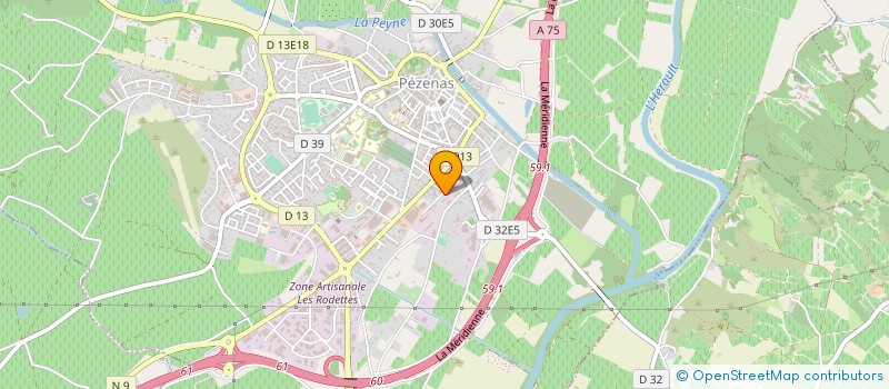 localisation de l'entreprise BLOOM  PEZENAS