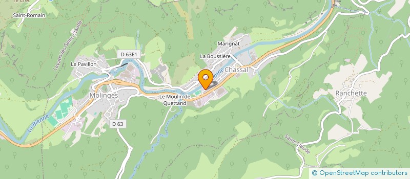 localisation de l'entreprise BLOOM-DELLE  CHASSAL-MOLINGES