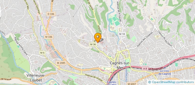 localisation de l'entreprise BLOOM MAGIC à CAGNES-SUR-MER