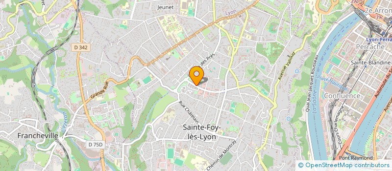 localisation de l'entreprise BLOOMING BRAND à SAINTE-FOY-LES-LYON
